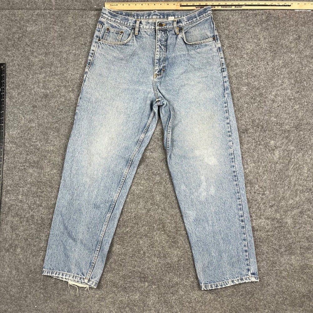 Basic Equipment Jeans Mens Size 36 Light Wash Blue Straight Leg Cotton‎ Denim